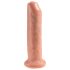 King Cock 7 - naturtro dildo (18 cm) - naturlig