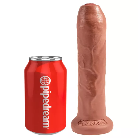 King Cock - realistisk dildo - mørk naturfarve 18cm