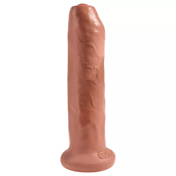 King Cock - realistisk dildo - mørk naturfarve 18cm