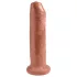King Cock - realistisk dildo - mørk naturfarve 18cm