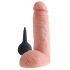 King Cock 8 - realistisk sprøjtende dildo (20 cm) - naturlig