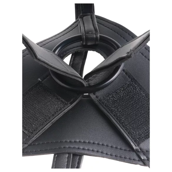 King Cock - strap-on dildo med sele - sort