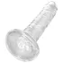 King Cock Clear 6 - dildo med sugekop (17,8 cm)