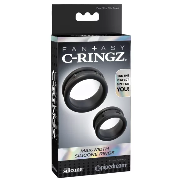 Pipedream - Fantasy C-Ringz - penis- og pungring (sort)
