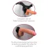Real Feel Deluxe No.1 - realistisk dildo med kugler - vibrator - naturfarvet