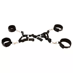 Fetish Fantasy - bondage sæt til seng - justerbar - sort
