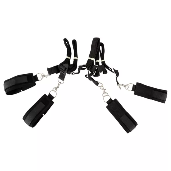 Fetish Fantasy - bondage sæt til seng - justerbar - sort