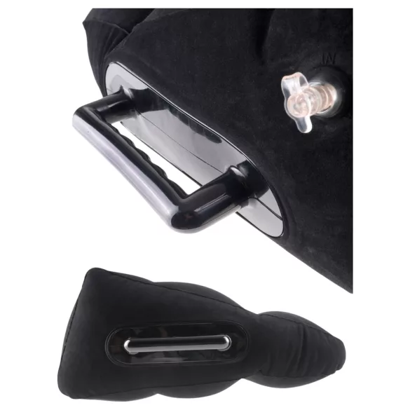 Fetish Fantasy - oppustelig sexpude med håndtag - sort