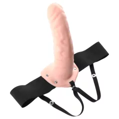 Fetish Fantasy - påspændt hul dildo (hudfarvet)