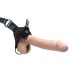 Fetish Strap-On 12 - justérbar, hul dildo (natur)