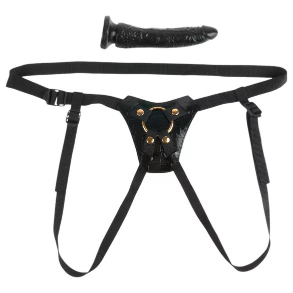 Fetish Fantasy - strap-on harness - justerbar - sort