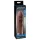Pipedream X-TENSION Mega 2 - realistisk penishylster (20,3 cm) - mørk naturfarve
