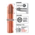 Pipedream - X-TENSION Mega 3 - realistisk penishylster (22,8 cm, natur)