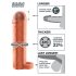 X-TENSION Perfect 1 - Penismanchet med erektionsring (17,7 cm) - natur