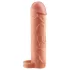 Pipedream X-TENSION Perfect 2 - penisforlænger med testikelring (19 cm, naturfarvet)