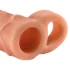 Pipedream X-TENSION Perfect 2 - penisforlænger med testikelring (19 cm, naturfarvet)