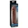Pipedream X-TENSION Perfect 2 - penishylster med testikelring - mørk natur (19 cm)
