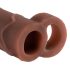 X-TENSION Perfect 2 - Penisring Cover (19 cm) - Mørk Naturlig