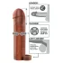 Pipedream X-TENSION Perfect 2 - penishylster med testikelring - mørk natur (19 cm)