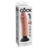 King Cock 8 - Bøjelig, realistisk vibrator (25 cm)