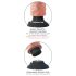 King Cock 8 - Bøjelig, realistisk vibrator (25 cm)