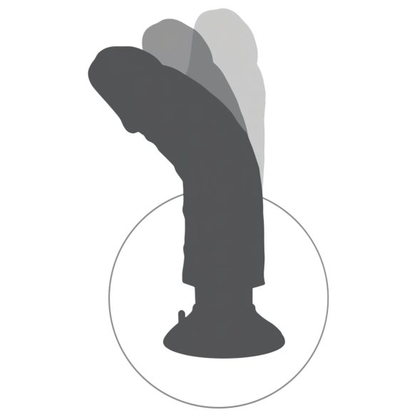 King Cock - fleksibel realistisk vibrator - 25cm