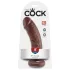 King Cock - dildo 20cm - realistisk - brun