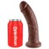 King Cock 20 cm dildo - brun