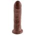 King Cock 20 cm dildo - brun