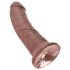 King Cock 20 cm dildo - brun