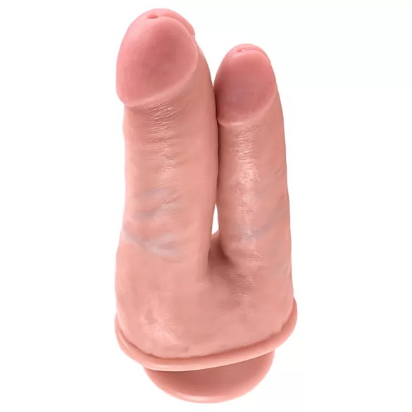 King Cock - dobbelt dildo - realistisk - natur