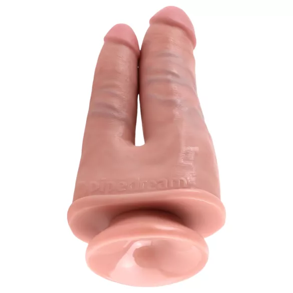 King Cock - dobbelt dildo - realistisk - natur
