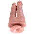 King Cock Dobbelt Penetrator - naturtro dobbelt dildo (natur)