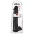 King Cock 15 - dildo med testikler og sugekop (38 cm, sort)