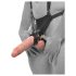 King Cock Strap-On 10 - hul dildo med sele, 25 cm