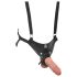 King Cock Strap-On 10 - hul dildo med sele, 25 cm