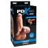 PDX Reach Around - 2i1 kunstig bagdel og penismuffe (naturlig)