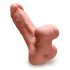 PDX Reach Around - 2i1 kunstig bagdel og penismuffe (naturlig)