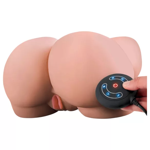 PDX Elite Milk Me Silly - vibrerende torso masturbator (naturlig)