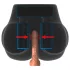 PDX Elite Milk Me Silly - vibrerende torso masturbator (naturlig)
