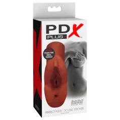  PDX - dobbelt masturbator - 2i1 realistisk vagina/anus - brun