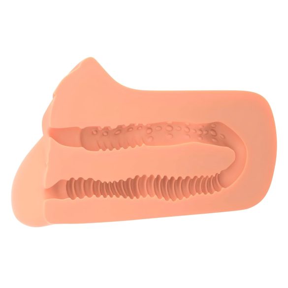 PDX Pick Your Pleasure - 2in1 livagtig masturbator (natur)