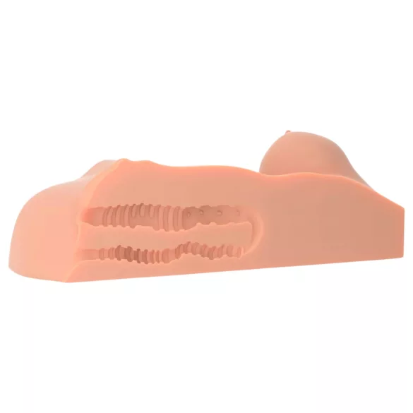 PDX Perfect DD's - masturbatortorso - dobbel åbning - natur