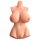 PDX Perfect 10 - storbarmet torso masturbator (naturlig)