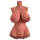 PDX Plus Perfect 10 - masturbator torso - mørk naturfarve