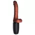 King Cock Plus - vibrator med testikler - realistisk brun 19 cm