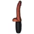 King Cock Plus - vibrator med testikler - realistisk brun 19 cm