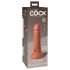 King Cock Elite 6 - Sugekop, realistisk dildo (15 cm) - mørk
