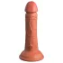 King Cock Elite 6 - realistisk dildo med sugekop - 15cm - mørk