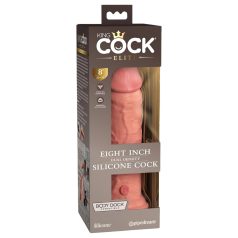   King Cock Elite 8 - realistisk dildo med sugekop (20cm) - natur